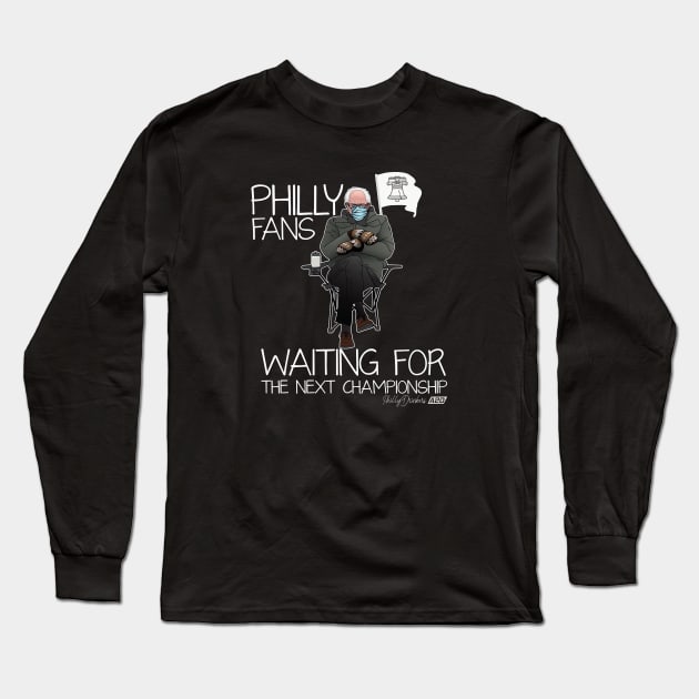 Philly Fans Waiting Long Sleeve T-Shirt by Philly Drinkers